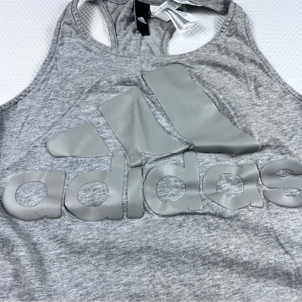 DUP Adidas Cropped Muscle Shirt Grey Large